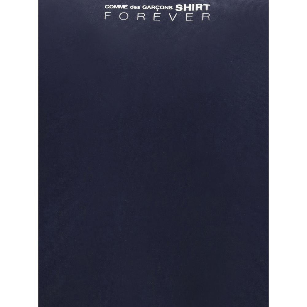 Comme Des Garçons Blue Cotton Long Sleeve T-Shirt
