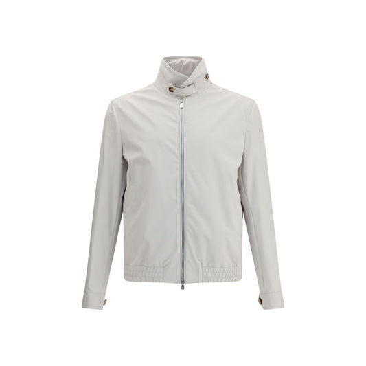Brunello Cucinelli Gray Polyamide Shell Jacket