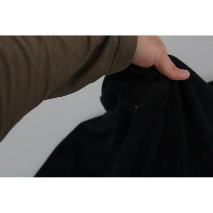 Dolce & Gabbana Black Cashmere Crewneck Pullover Sweater