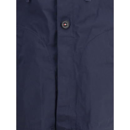 Thom Browne Blue Polyester Shell Jacket
