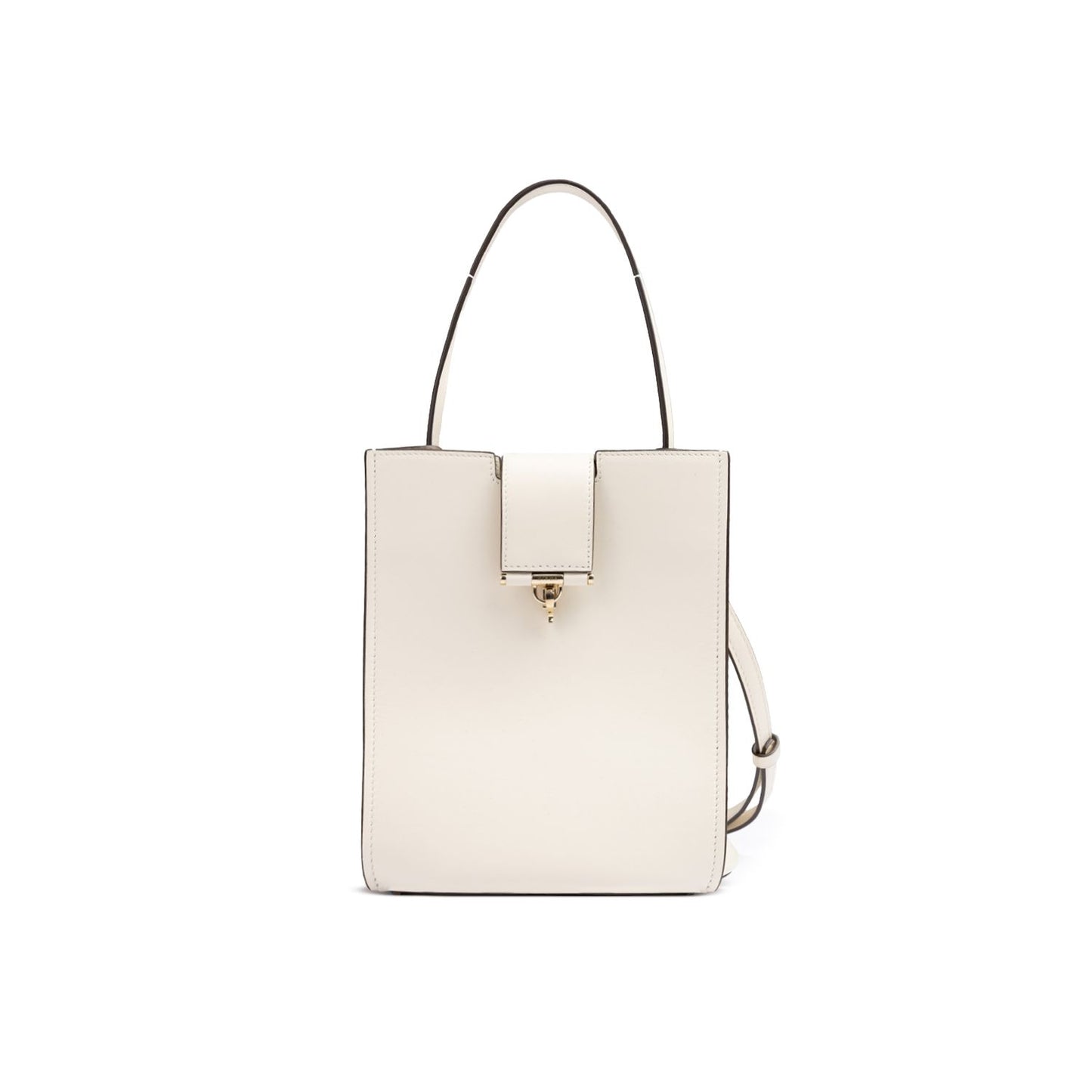 Giada White Leather Shoulder Bag
