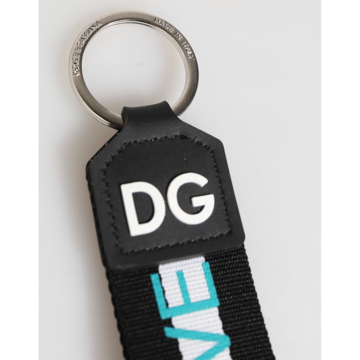 Dolce & Gabbana Multicolor Logo Polyester Brass Holder Keychain Keyring 1728,67345645728,Accessories,Dolce & Gabbana,Keychains - Other Accessories - Accessories,Material: 90% Polyester 10% PVC,Men,Multicolor,New with tags,Other Accessories - Accessories