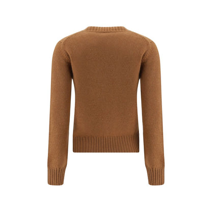 Ami Paris Brown Cashmere Sweatshirt