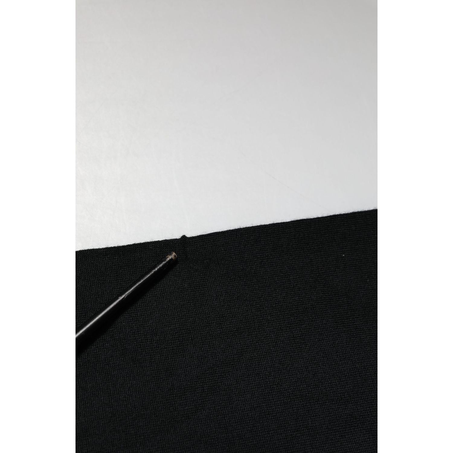 Dolce & Gabbana Black Cashmere Polo Men Longsleeves Sweater