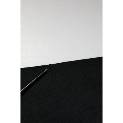 Dolce & Gabbana Black Cashmere Polo Men Longsleeves Sweater