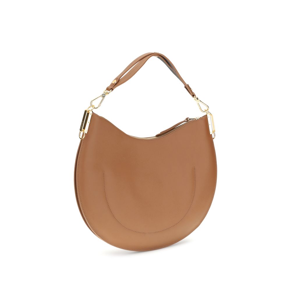 Coccinelle Beige Calf Leather Bos Taurus Shoulder Bag
