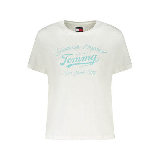 Tommy Hilfiger White Cotton Women T-Shirt