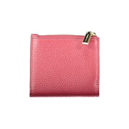 Coccinelle Purple Leather Women Wallet - premium leather with zip, luxury design with compartments and card space.