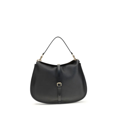 Etro Black Calf Leather Bos Taurus Shoulder Bag