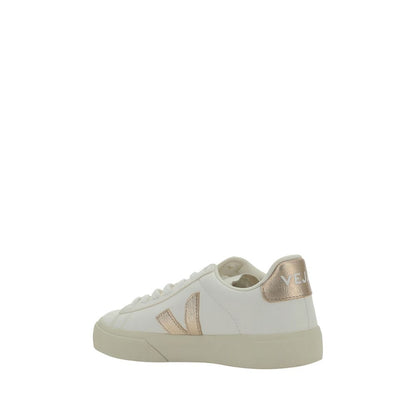 Veja White Calf Leather Bos Taurus Low Top Sneakers