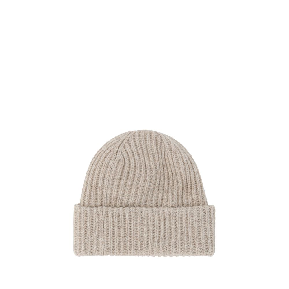 Ganni Brown Wool Beanie