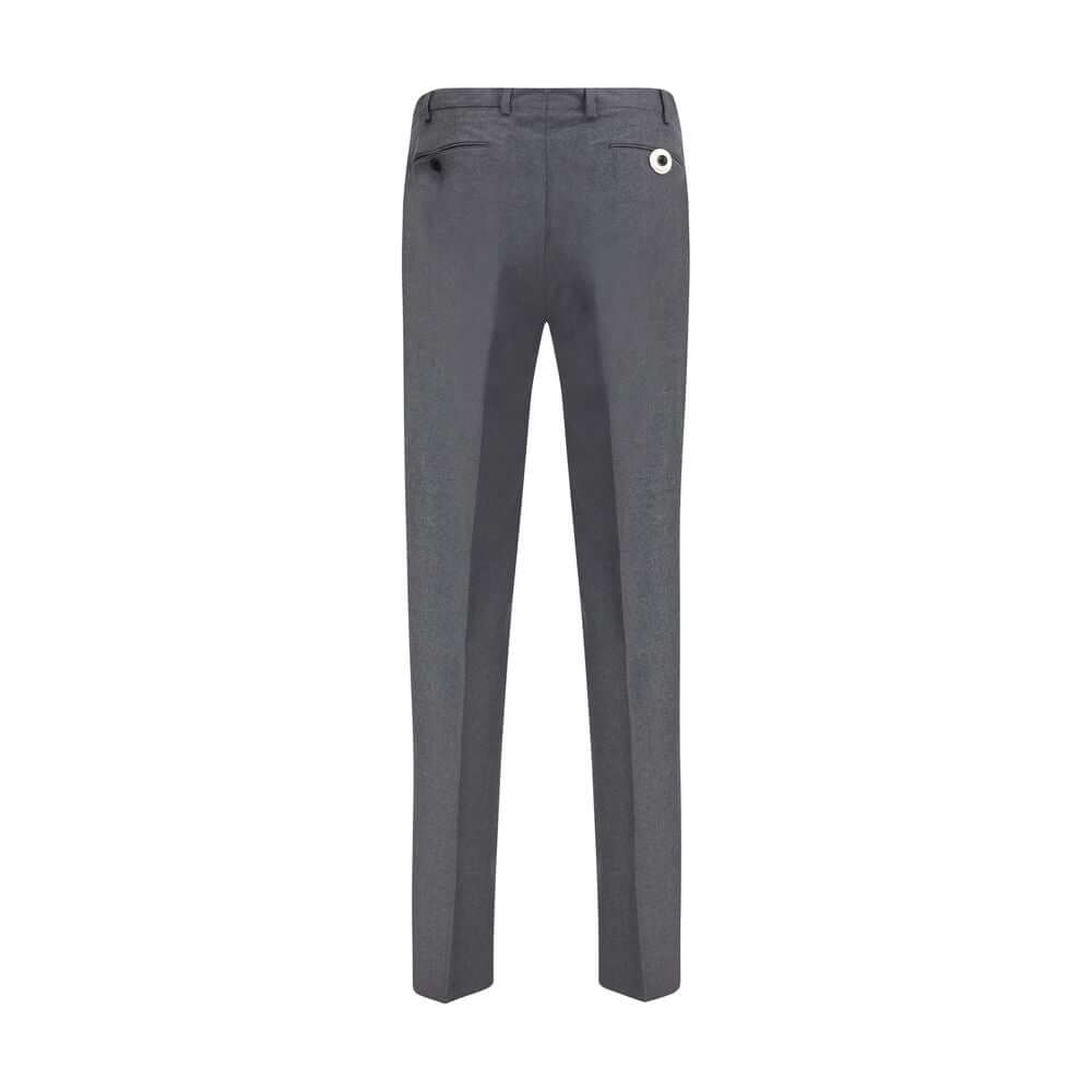 Germano Gray Fleece Wool Dress Pants
