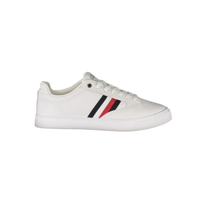 Tommy Hilfiger White Leather Men Sneaker