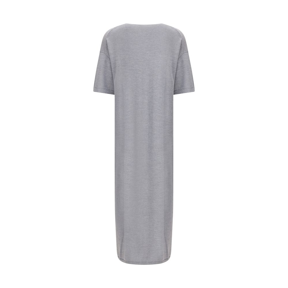 Khaite Gray Wool Casual Dress