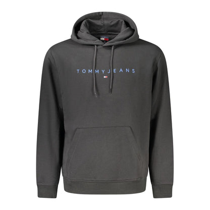 Tommy Hilfiger Black Cotton Men Hoodie