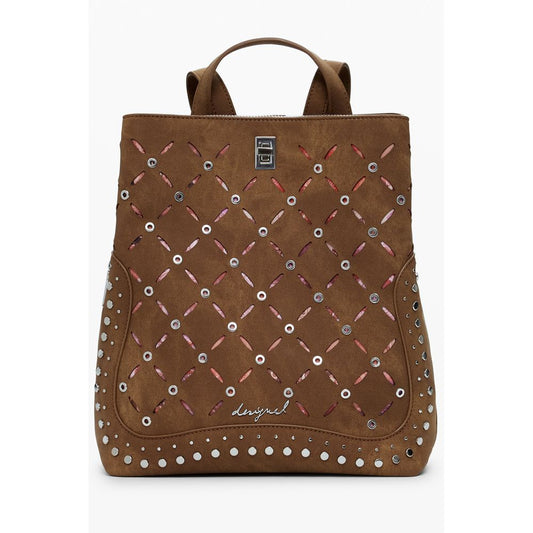 Desigual Brown Polyethylene Backpack