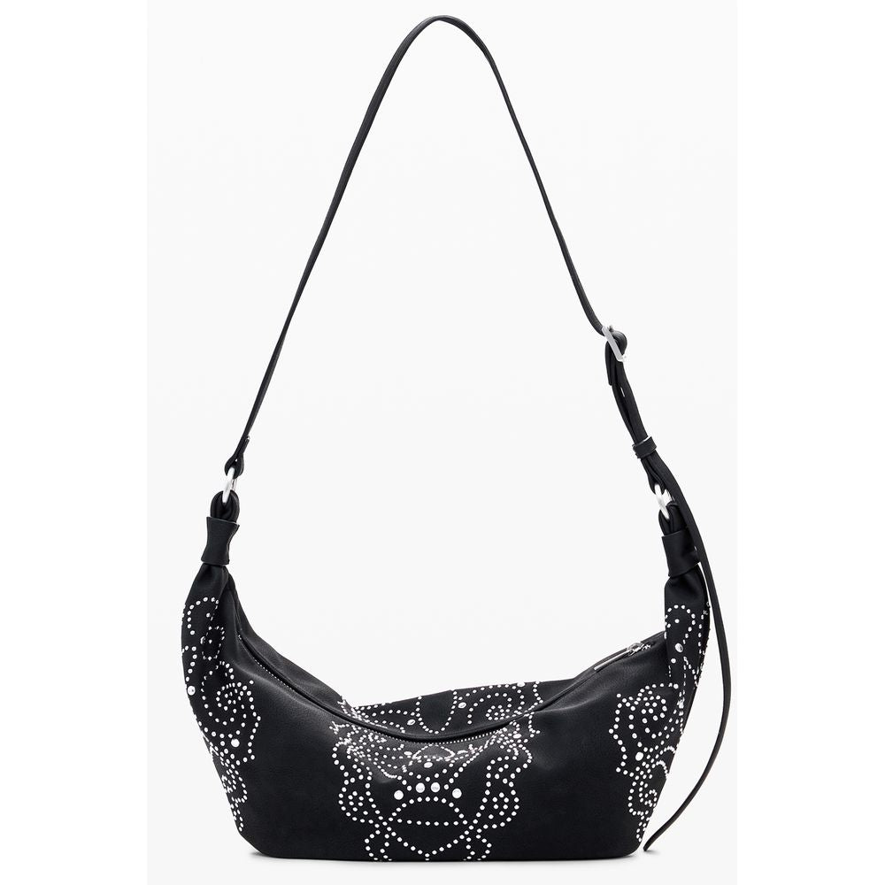 Desigual Nero Poliuretano Women Handbag
