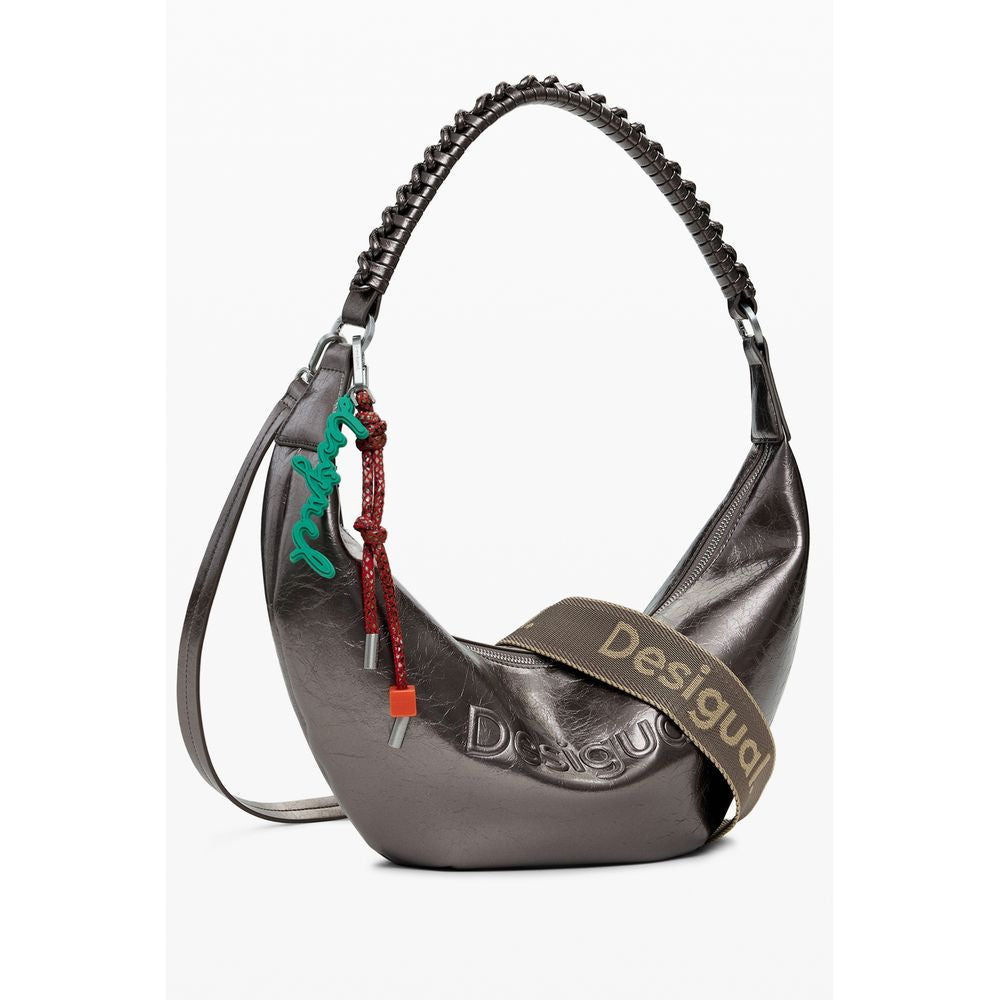 Desigual Bronze Polyethylene Women Handbag
