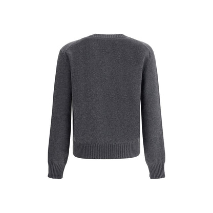 Ami Paris Gray Cashmere Cardigan