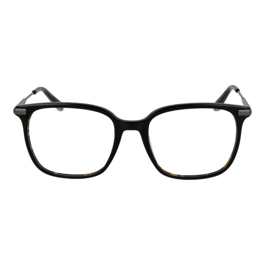 Ted Baker Black Men Glasses Frame in full-rim acetate, lens width 54, elegant eyewear for men.