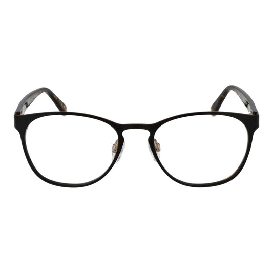 Ted Baker Black Men Glasses Frame full-rim metal with panto style, black color, size 52-18-140, demo lenses included, frame width 135.