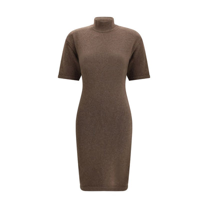 Jacquemus Brown Merino Wool Casual Dress