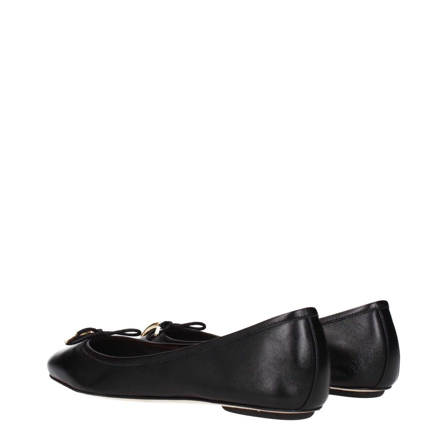Chloé Black Leather Ballet Flats