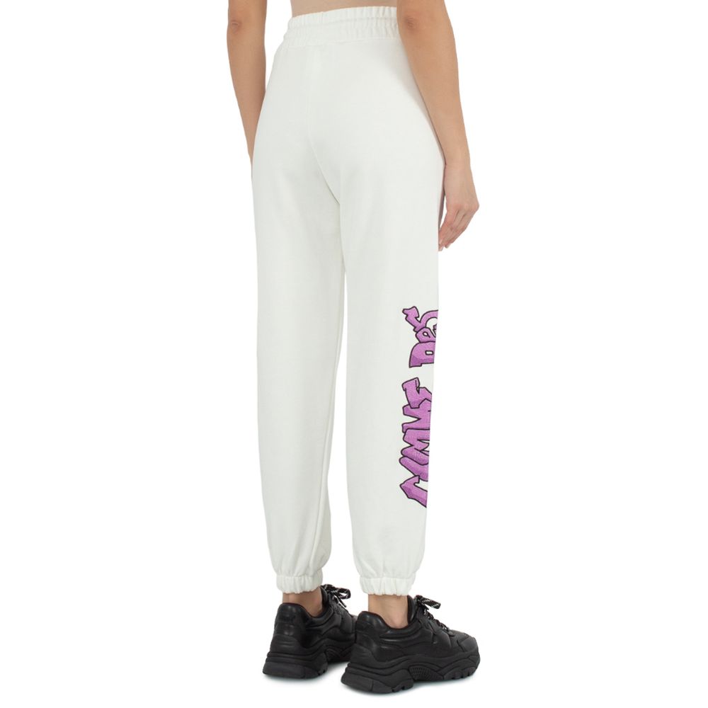 Comme Des Fuckdown Bianco Cotton Women Sweatpant