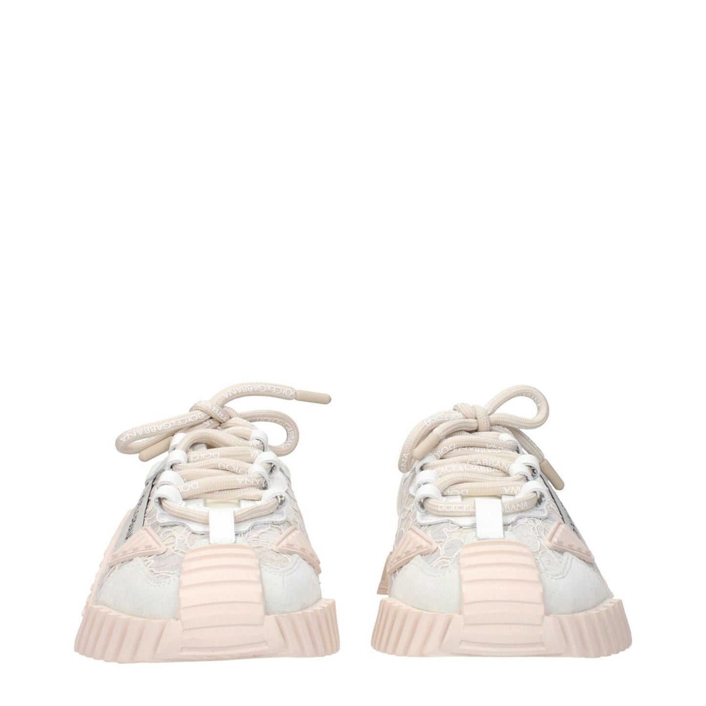 Front view of Dolce & Gabbana Gray Fabric Sneakers with logo details, MPN CK1837AX37280005, code F84608. Stylish gray sneakers.