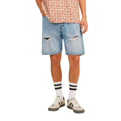 Jack Jones Light Blue Cotton Bermuda Shorts