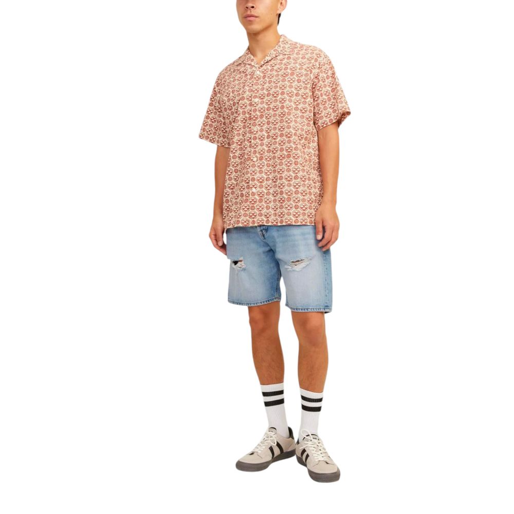 Jack Jones Light Blue Cotton Bermuda Shorts