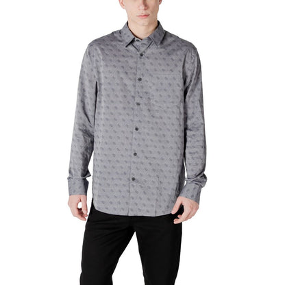 Guess Gray Cotton Dress Shirt 1728,71956299936,Clothing,Dress Shirts - Shirts - Clothing,Gray,Guess,IT46 | M,IT48 | L,Men,New with tags,Shirts - Clothing