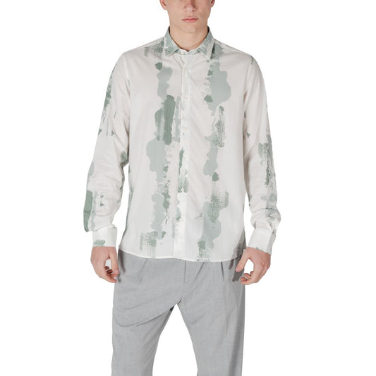 Antony Morato Bicolor Viscose Pattern Shirt 1728,71956299936,Antony Morato,Bicolor,Clothing,IT44 | XS,IT46 | S,Men,New with tags,Pattern - Shirts - Clothing,Shirts - Clothing