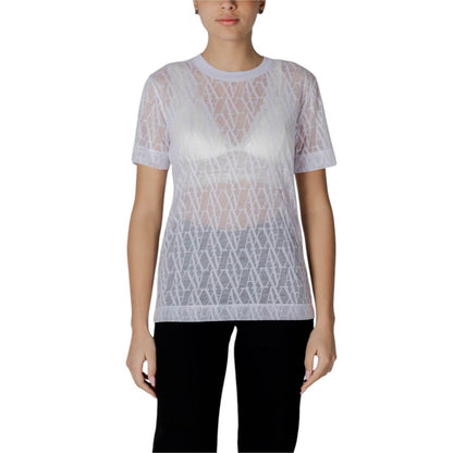 Armani Exchange White Polyester T-Shirt