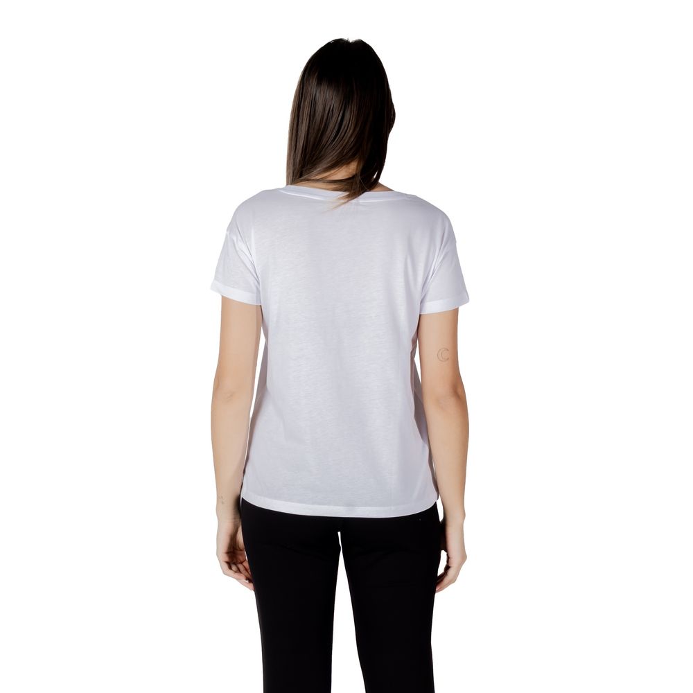 Armani Exchange White Cotton T-Shirt
