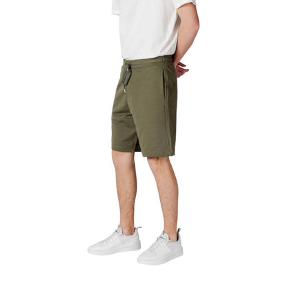 Replay Green Cotton Bermuda Shorts