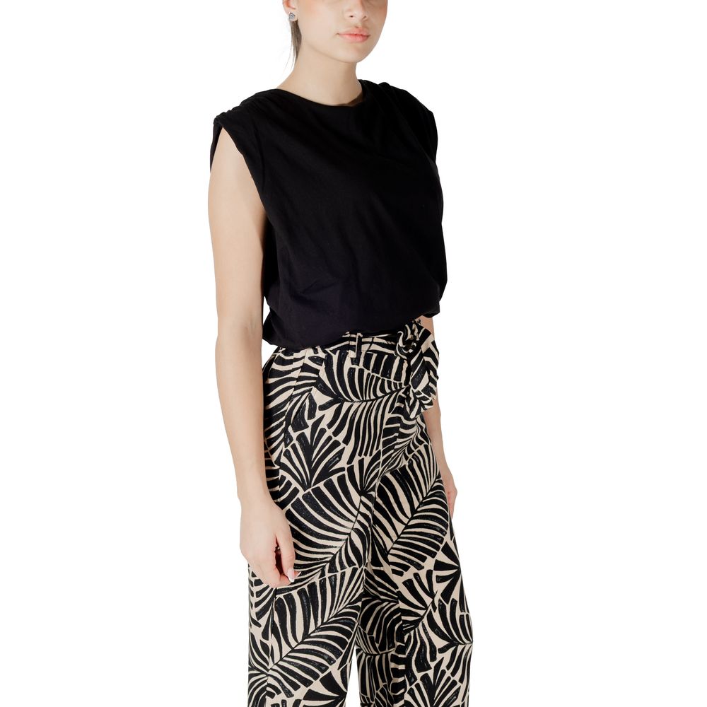 Jacqueline De Yong Black Cotton Top