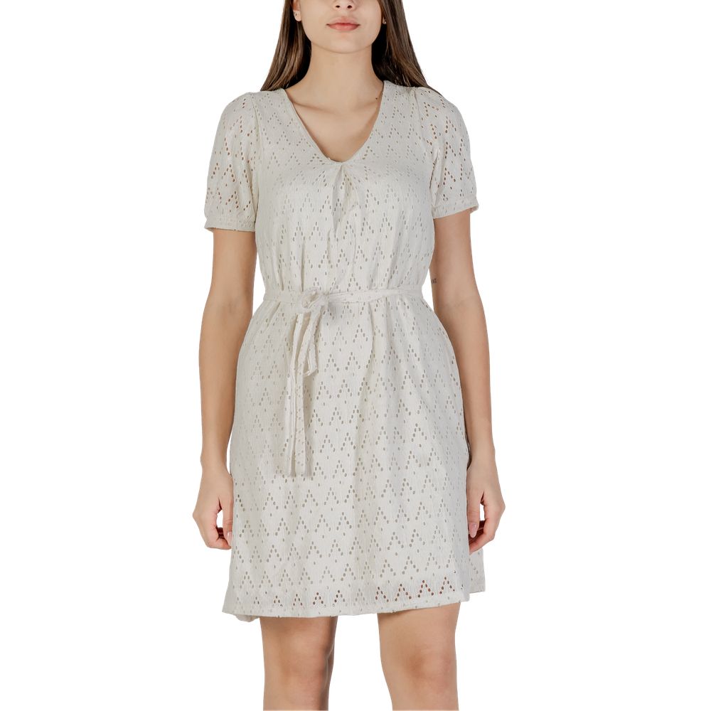 Vila Clothes Beige Recycled Polyester Short Dress 1728,71956299936,Beige,Clothing,Dresses - Clothing,IT38|XS,IT42|M,New with tags,Short - Dresses - Clothing,Vila Clothes,Women