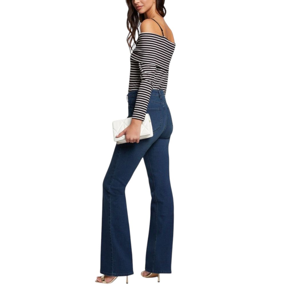 Morgan De Toi Black And White Viscose Long Sleeve T-Shirt