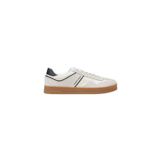 Tommy Hilfiger Jeans Cream Leather Low Top Sneakers 1728,71956299936,Cream,EU41/US8,Low Tops - Sneakers - Shoes,Men,New with tags,Shoes,Sneakers - Shoes,Tommy Hilfiger Jeans