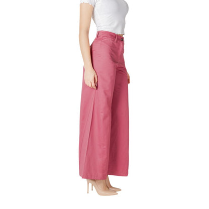 ICHI Pink Cotton Pant