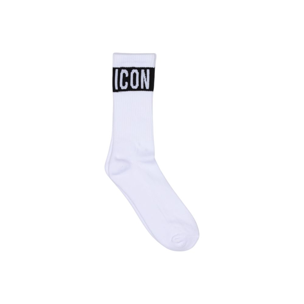 Icon White Cotton Socks