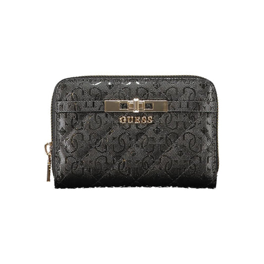 Guess Jeans Black Polyurethane Women Wallet
