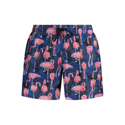 Norway 1963 Blu Polyester Men's Swim Boxer