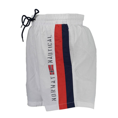 Norway 1963 White Polyamide Men's Swim Boxer