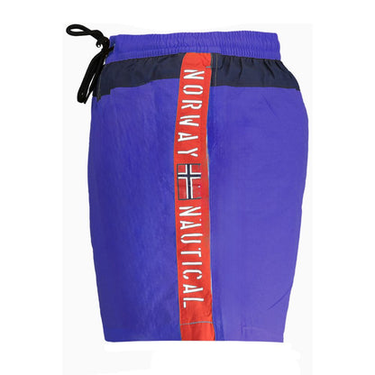 Norway 1963 Blue Polyester Men's Swim Trunk