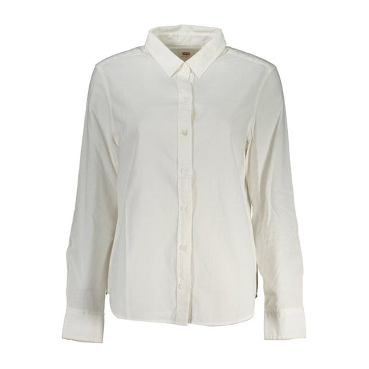 Levi's White Cotton Women Shirt