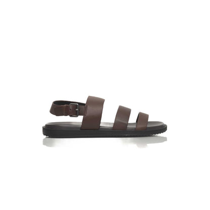 Cerruti 1881 Brown Cowhide Men Sandal