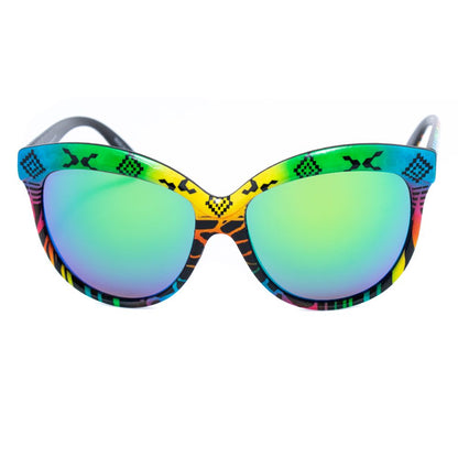 Italia Independent Multicolor Acetate Sunglasses with blue, green, yellow, orange design and 58/20/140mm measurements