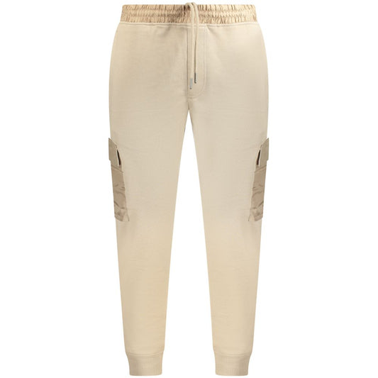 Hugo Boss Beige Cotton Men's Jogger Trouser